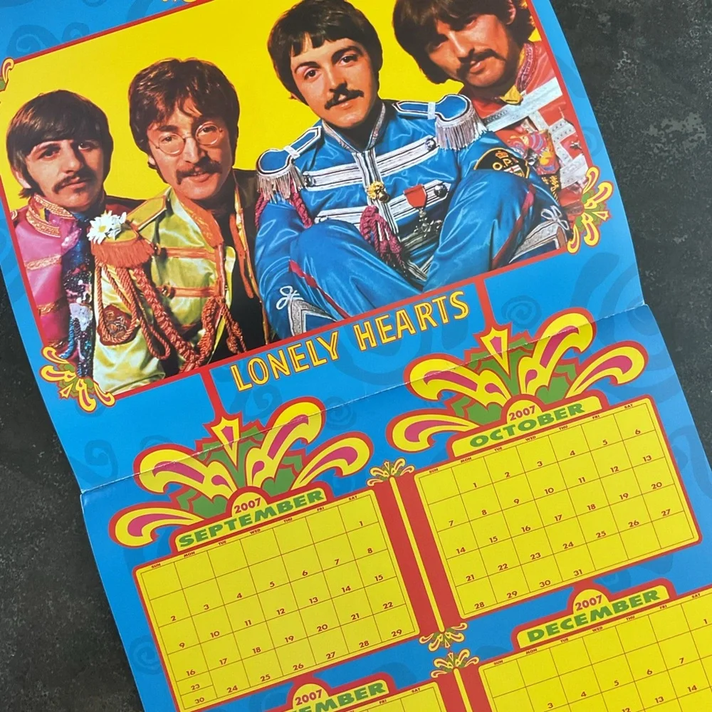 The Beatles Sgt. Peppers Lonely Hearts Club Band Album Art Wall Calendar 2008